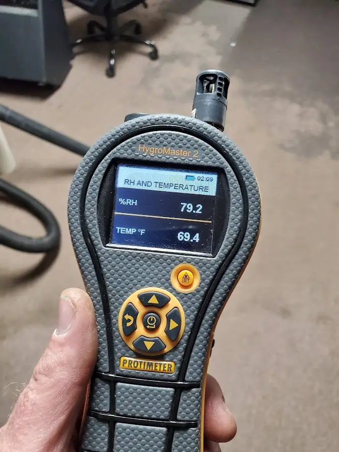Moisture meter humidity assessment for Mold Remediation & Removal in Lowes Island